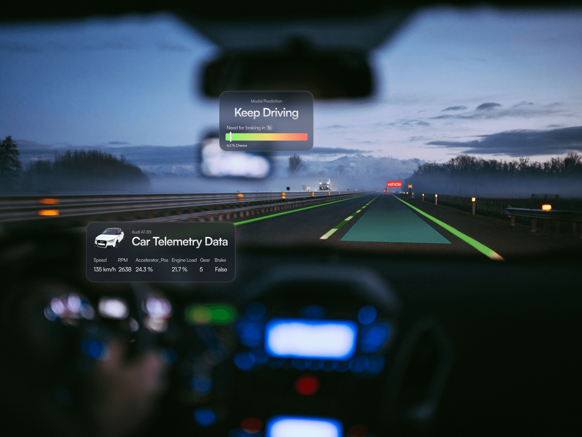 Image showing a software preview of the project "Neural Navi"