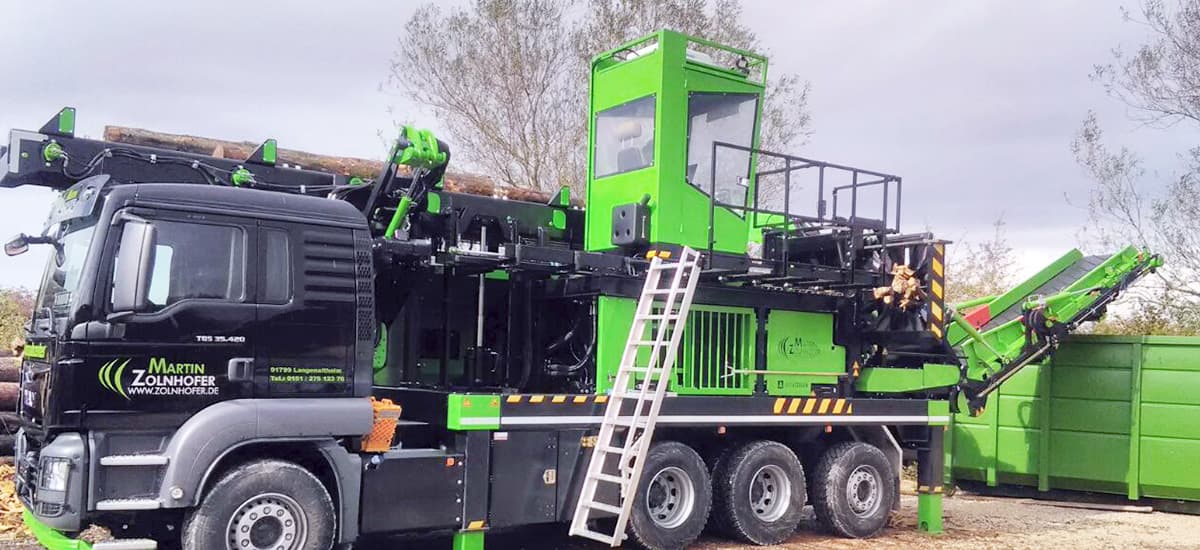 Image showing a software preview of the project "HSC Mobile Wood Processing Center"